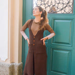 Long vest tricot