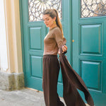 Long vest tricot