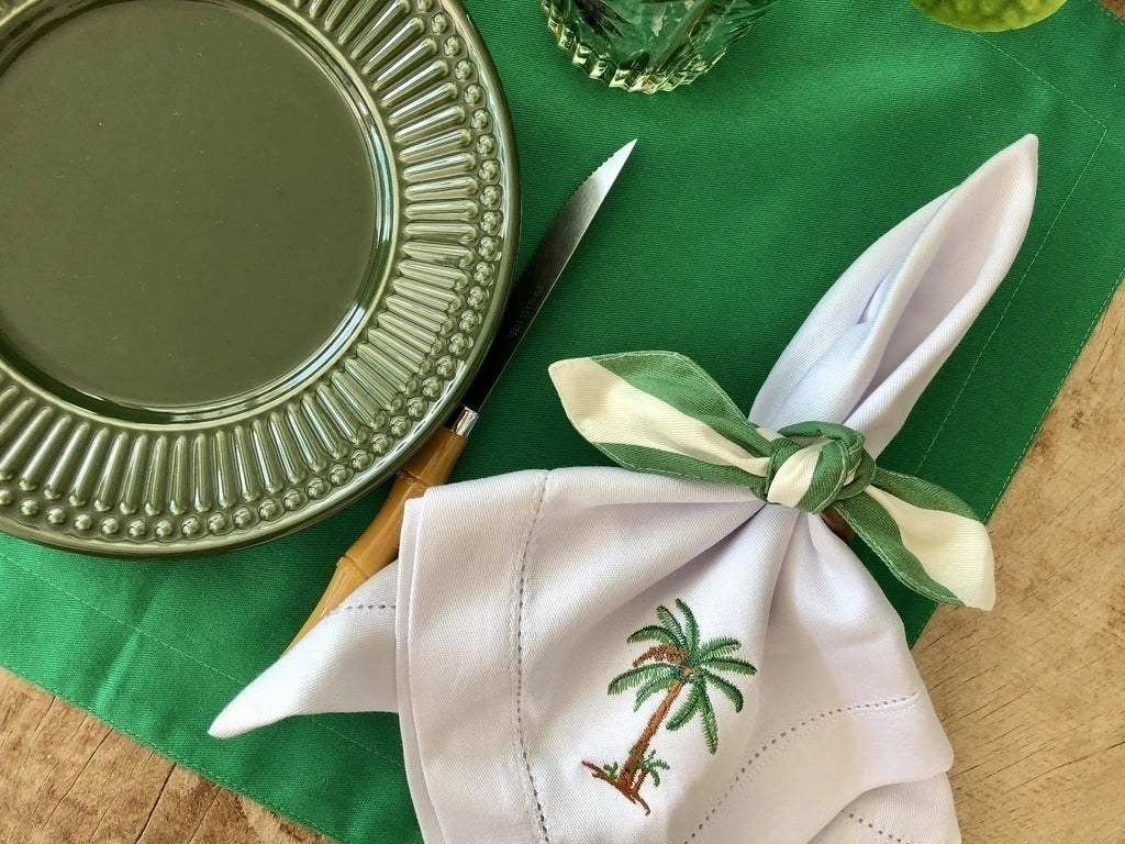 Coconut embroidered ajour napkin - KOPLIN SHOP