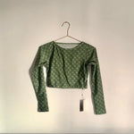Top Cropped Manga Longa Trikonasana