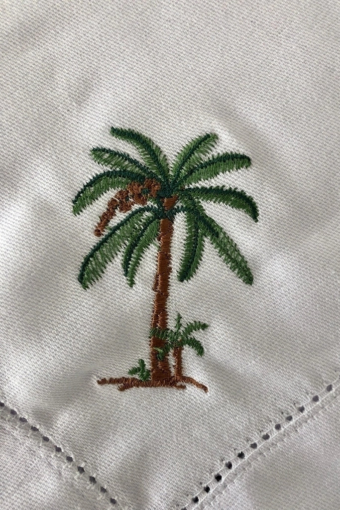 Coconut embroidered ajour napkin - KOPLIN SHOP