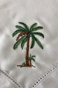 Coconut embroidered ajour napkin - KOPLIN SHOP