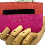 Leather card holder MAKE ME LAUGH