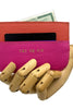 Leather card holder MAKE ME LAUGH
