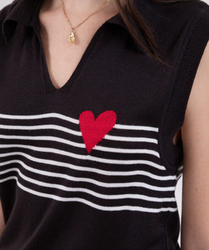 Black Polo Tricot Dress