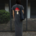 Faded Mushroom Cotton Dress