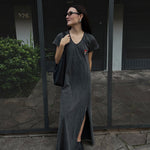 Faded Mushroom Cotton Dress