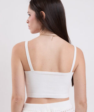 Top Tricot Basic - White
