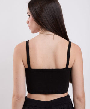Top Tricot Basic - black