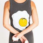 Faded Cotton Dress - Fried Egg