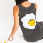 Faded Cotton Dress - Fried Egg