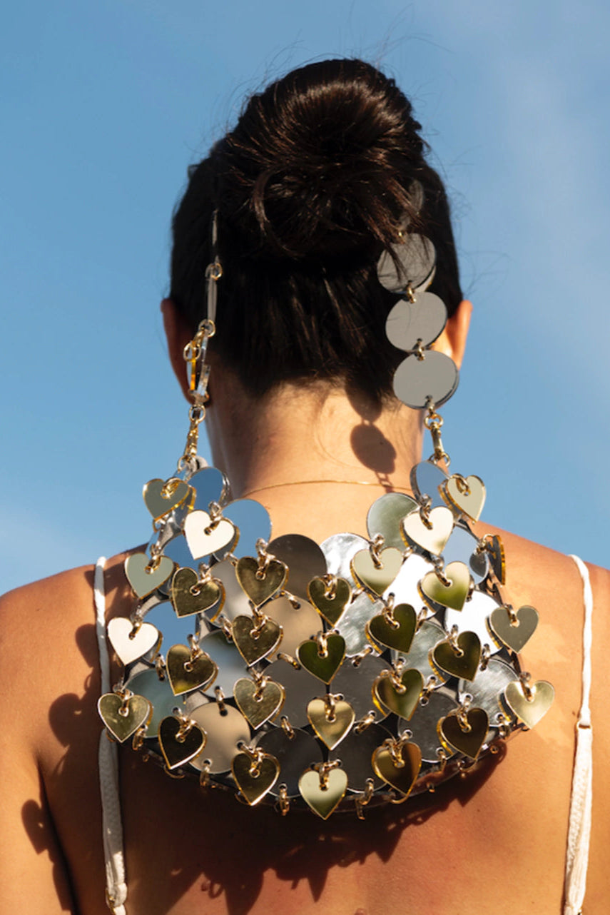 Martini Heart Silver/Gold Bag