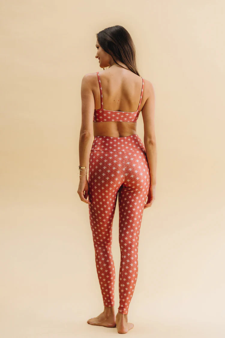 Legging High Red Tile