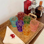 Red siri cocktail napkin set - KOPLIN SHOP