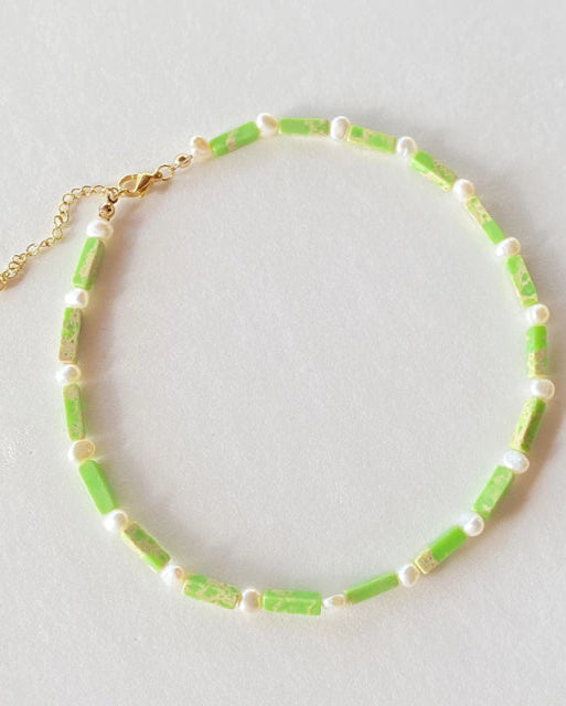 Green Jasper Choker - KOPLIN SHOP