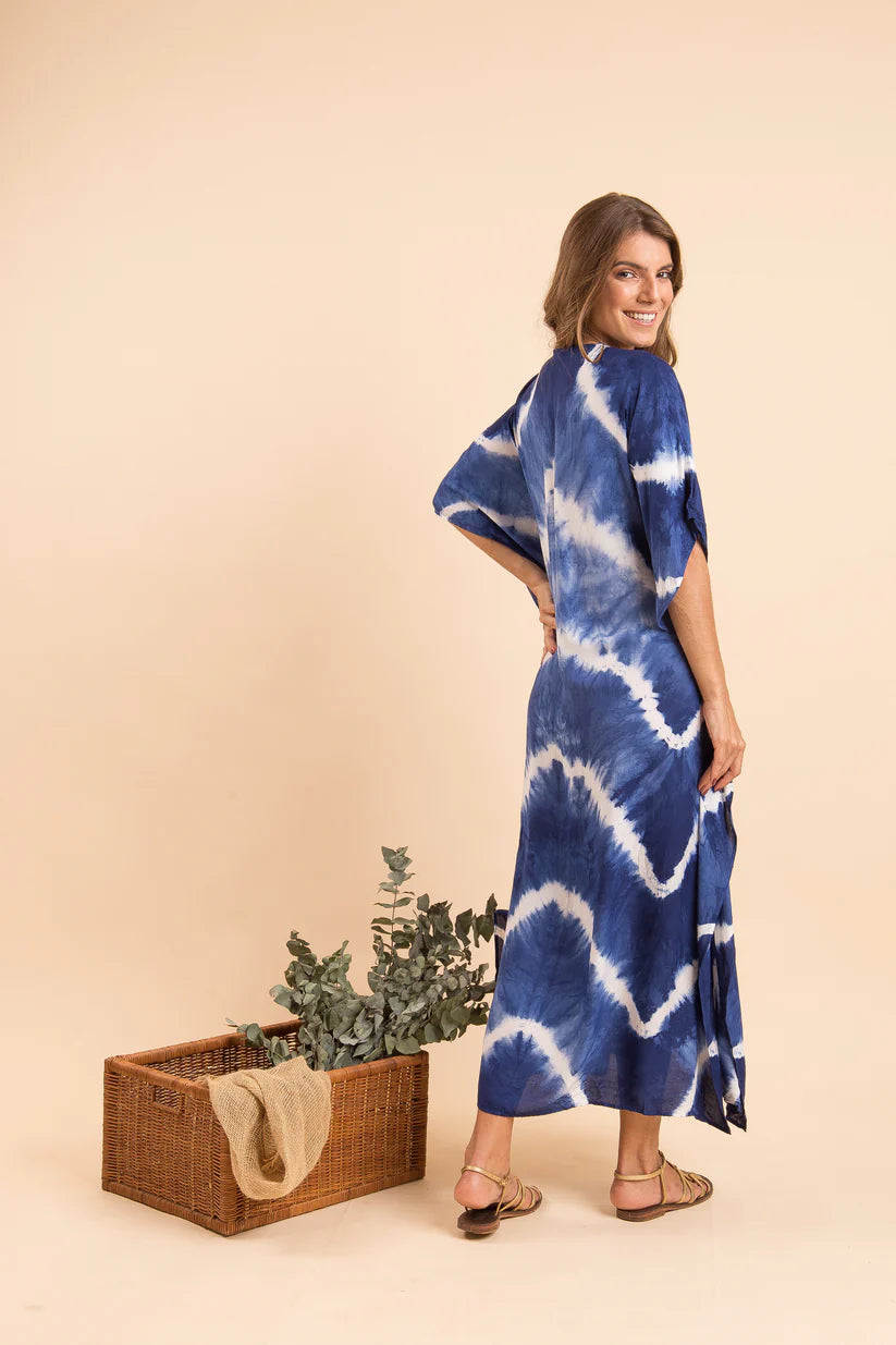 Kaftan Tie Dye - Dark Blue