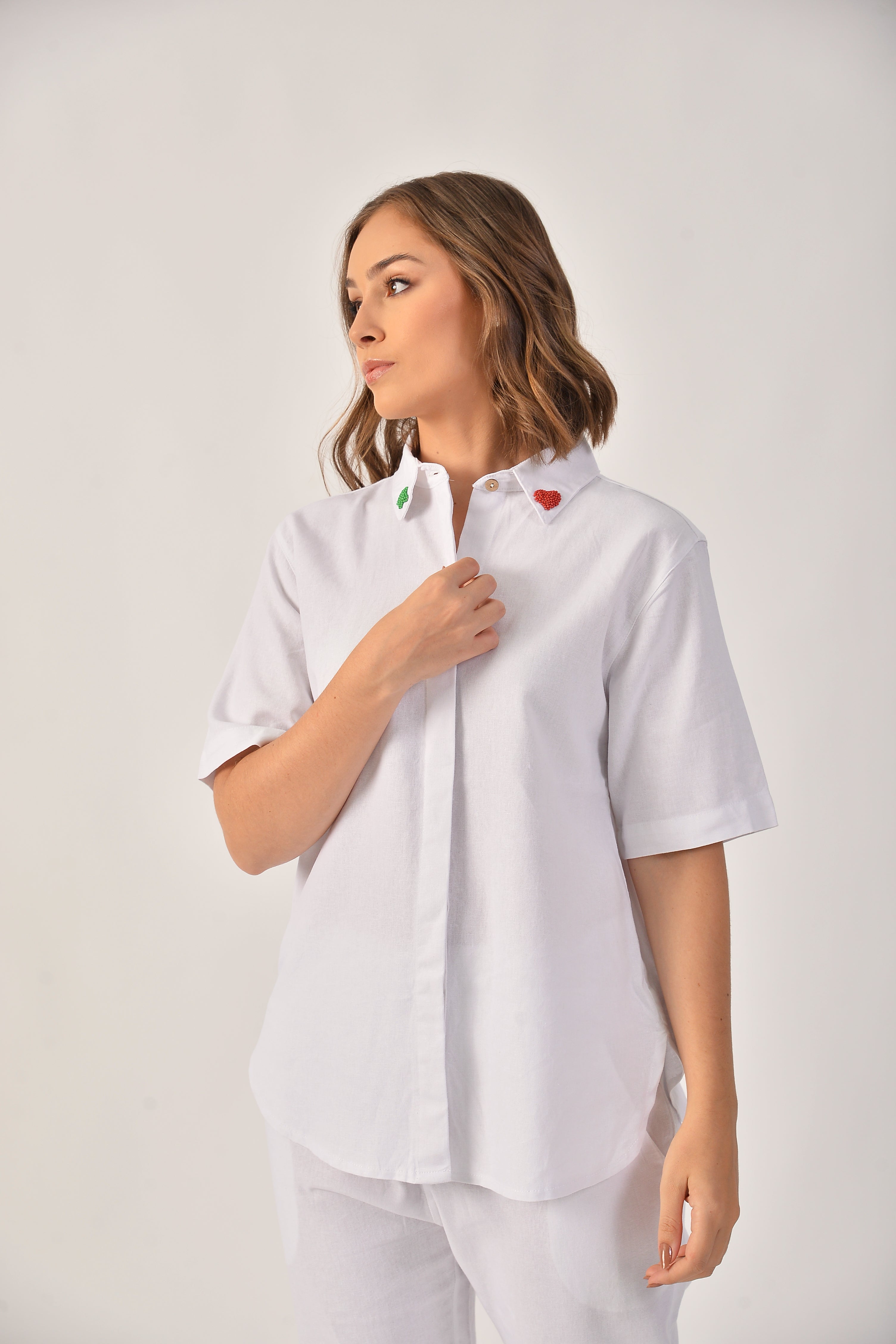 Beaded heart Shirt