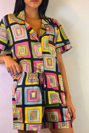Psychedelic Pajamas - Short Sleeve and Shorts