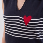 Navy Blue Polo Tricot Dress