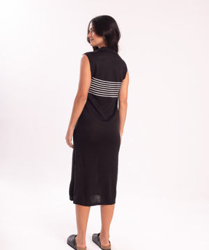 Black Polo Tricot Dress