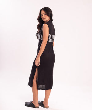 Black Polo Tricot Dress