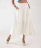 Long Skirt HIGH TIDE Pure Linen - White
