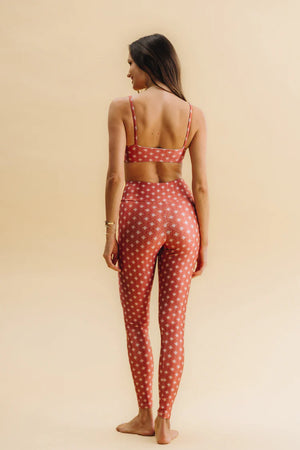 Leggin Slim Red Tile