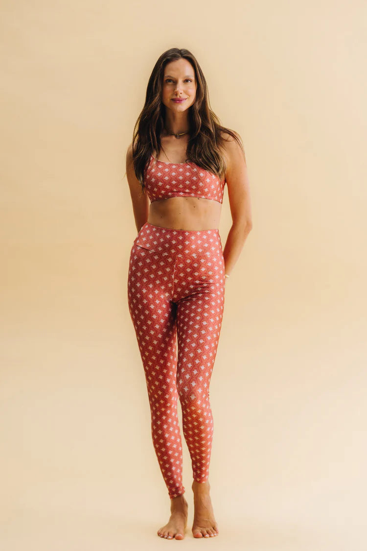 Leggin Slim Red Tile