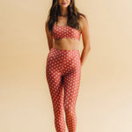 Leggin Slim Red Tile