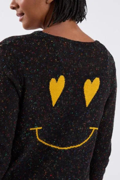 Black Smile Cardigan - KOPLIN SHOP