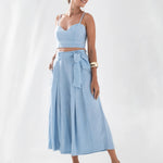 CAIS Top Pure Linen - Blue