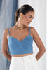 CAIS Top Pure Linen - Blue