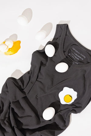 Faded Cotton Dress - Fried Egg