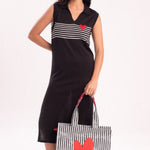 Black Polo Tricot Dress