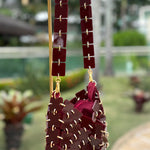 Squared Bordeaux Bag