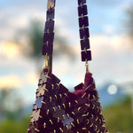 Squared Bordeaux Bag