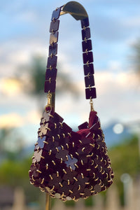 Squared Bordeaux Bag